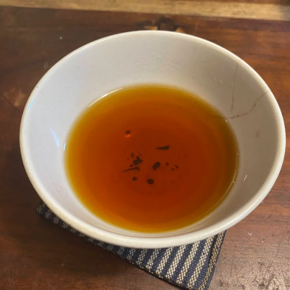Pinglin Red Jade brewed
